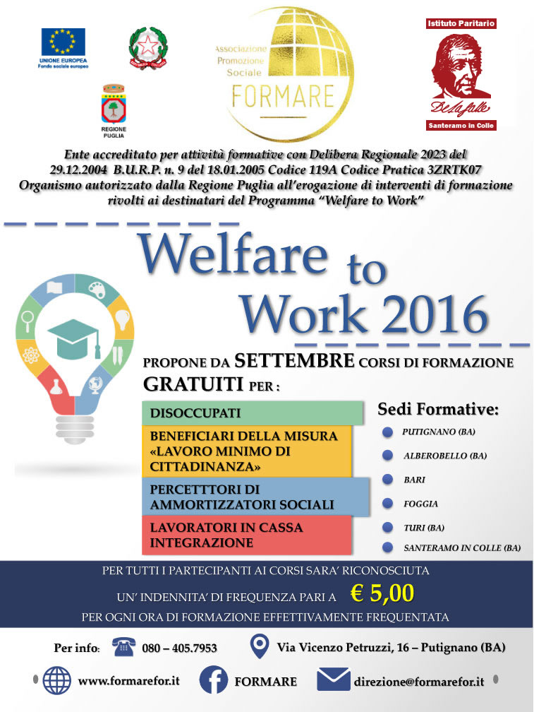 Welfare to work 2016