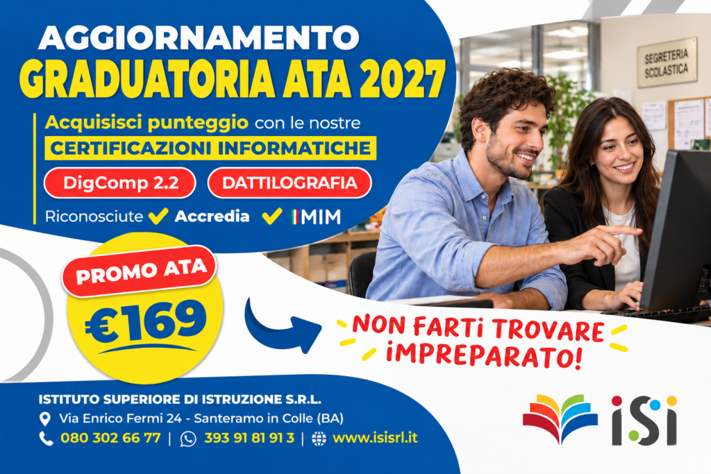 Aggiornamento Graduatoria ATA 2027