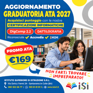 Home 4 Certificazioni Informatiche ATA 2027: DigComp 2.2 e Dattilografia